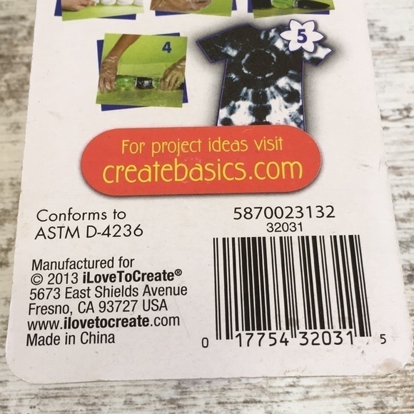 TIE Dye Kit Black 9 piece - Picture 5 of 5